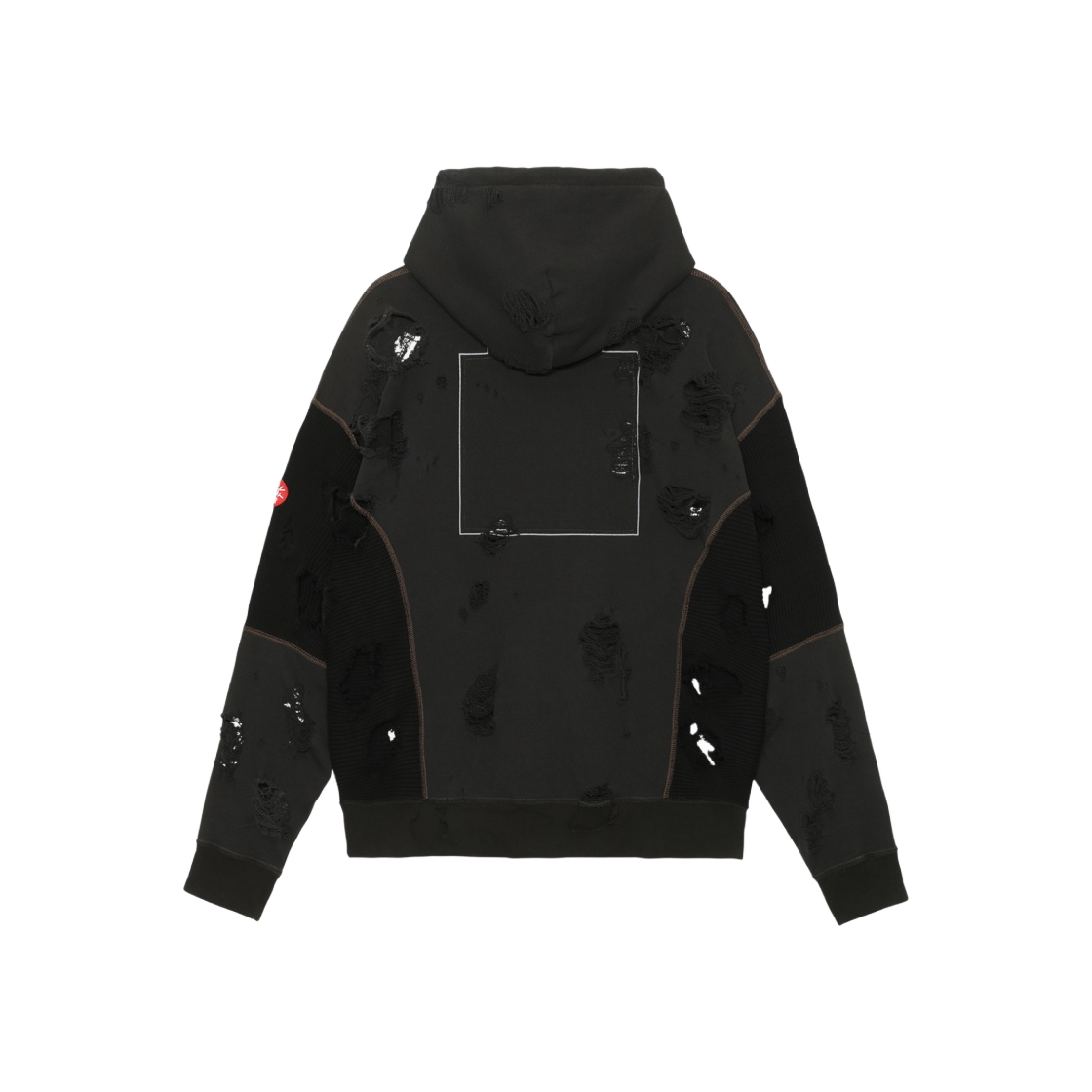- Cav Empt Plague Wide Rib Cut Zip Hoody Dark Brown - 23SS - #2