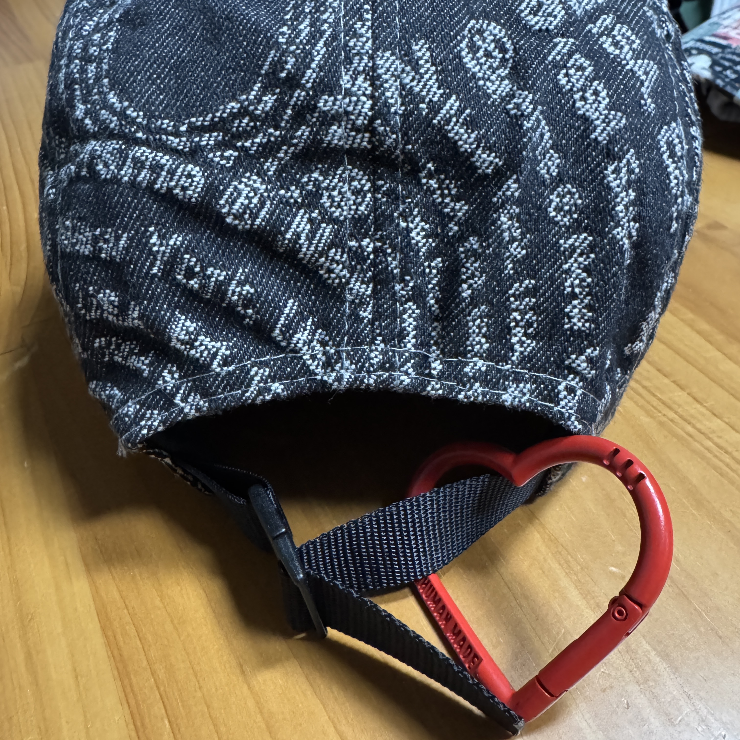 Supreme Circles Jacquard Denim Camp Cap Black - 21FW 착용 스타일