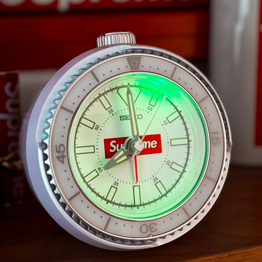 Supreme Seiko Mai Alarm Clock White