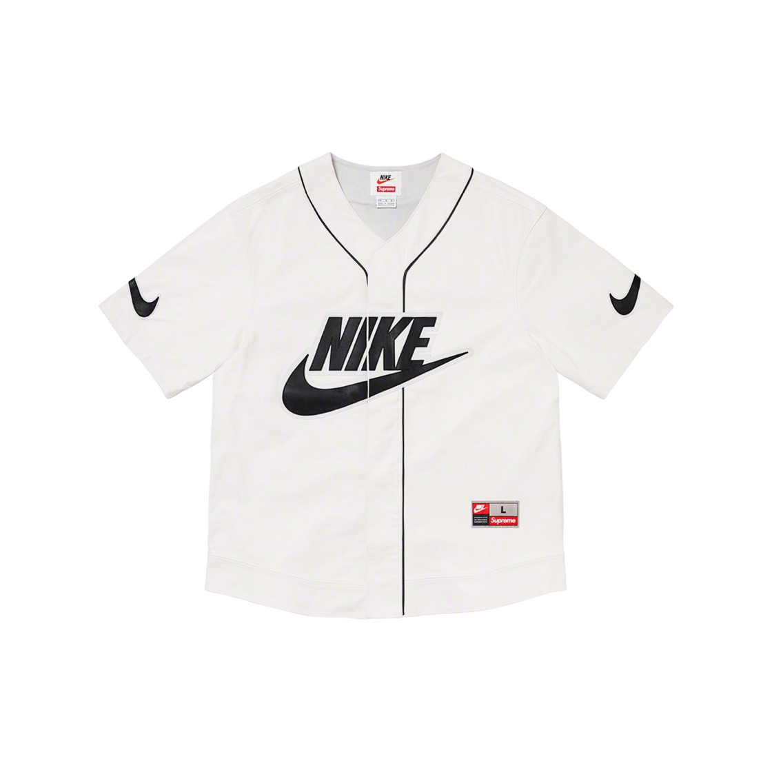 Supreme Nike Leather Baseball Jersey (FW19) - $576