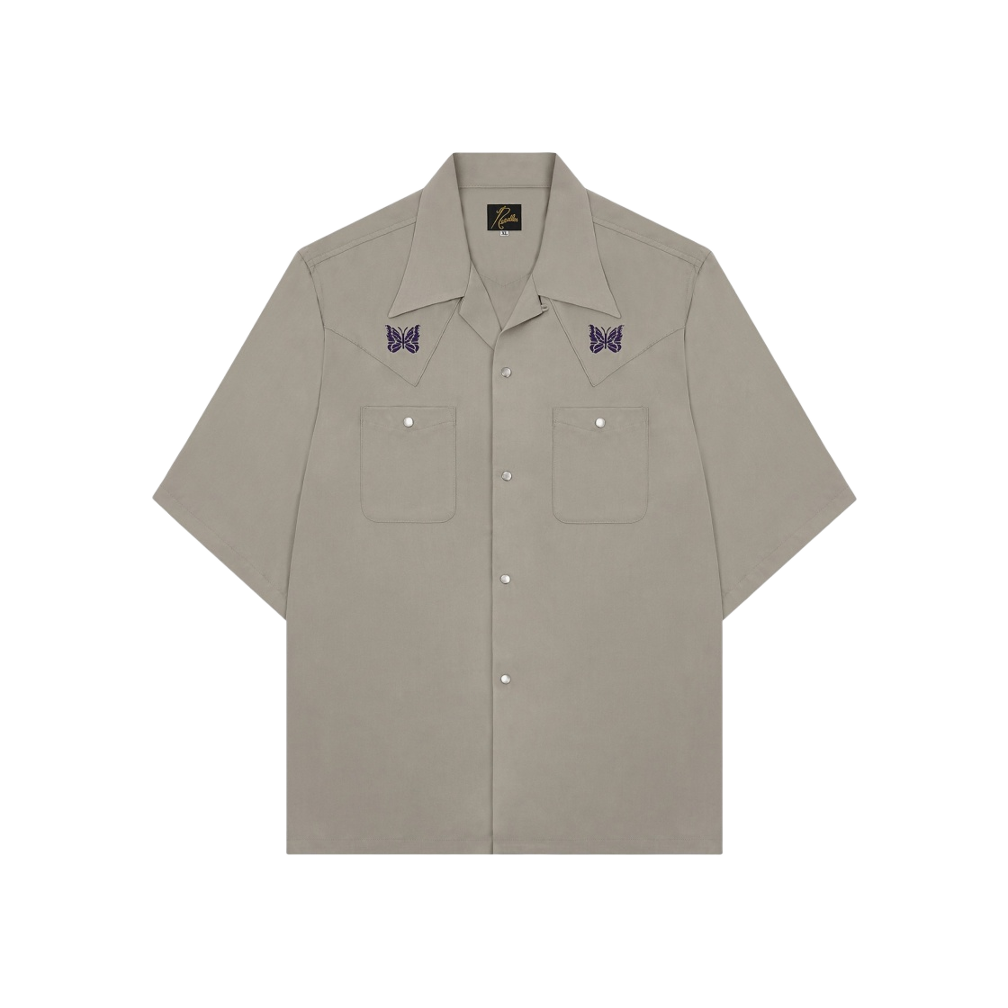 KP186A Needles S/S Cowboy One-Up Shirt Beige - 대표 이미지 #1