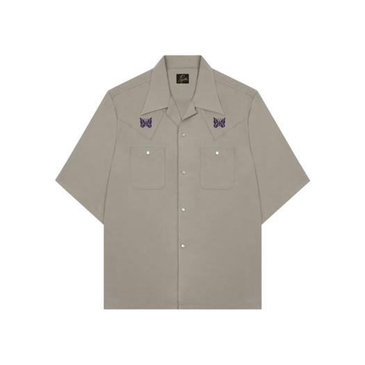 Needles S/S Cowboy One-Up Shirt Beige