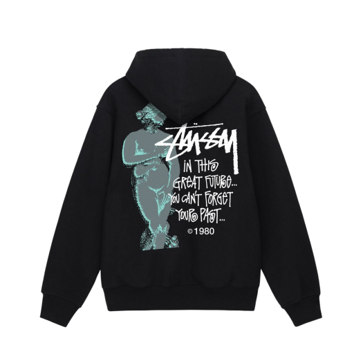 Stussy Great Future Zip Hoodie Black