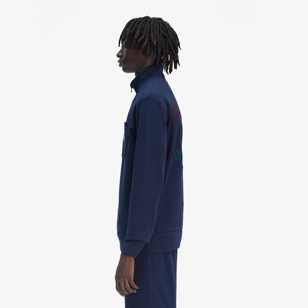 프레드페리 클럽하우스 엠브로이더드 챔피언 하프집 스웻셔츠 테니스블루(Fred Perry Clubhouse Embroidered Champion Half Zip Sweatshirt Tennis Blue) - 3