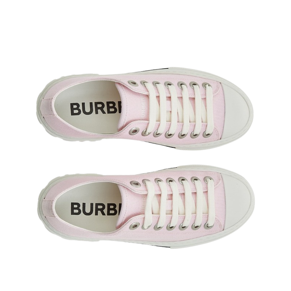 (W) 버버리 로우 탑 스니커즈 핑크((W) Burberry Low Top Sneakers Pink) - 2