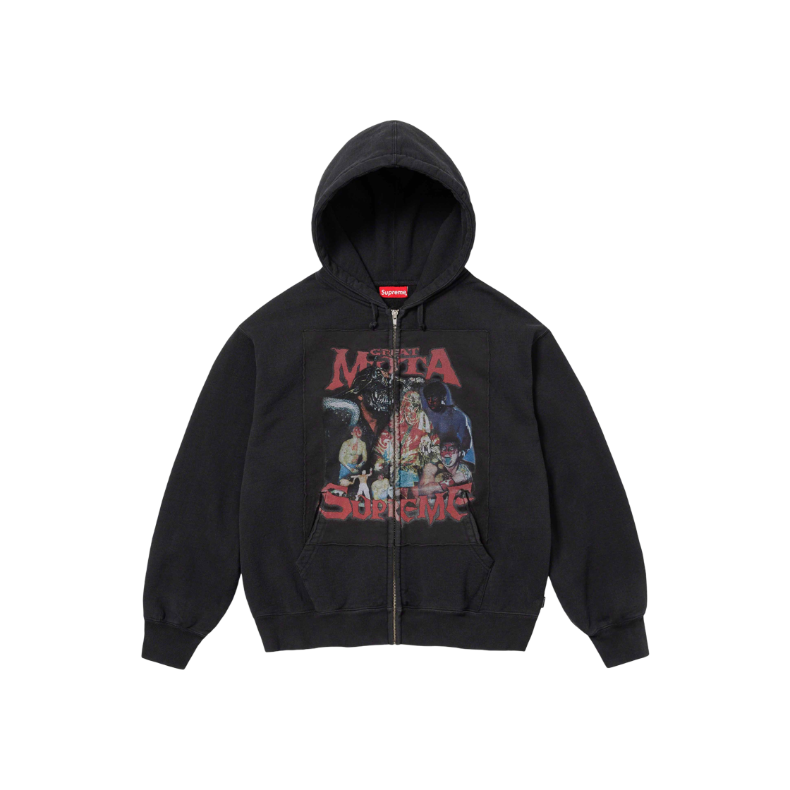 シュプリーム★ムタジップアップフーディ★Muta Zip Up Supreme Muta Zip Up Hooded Sweatshirt (FW23) - $178