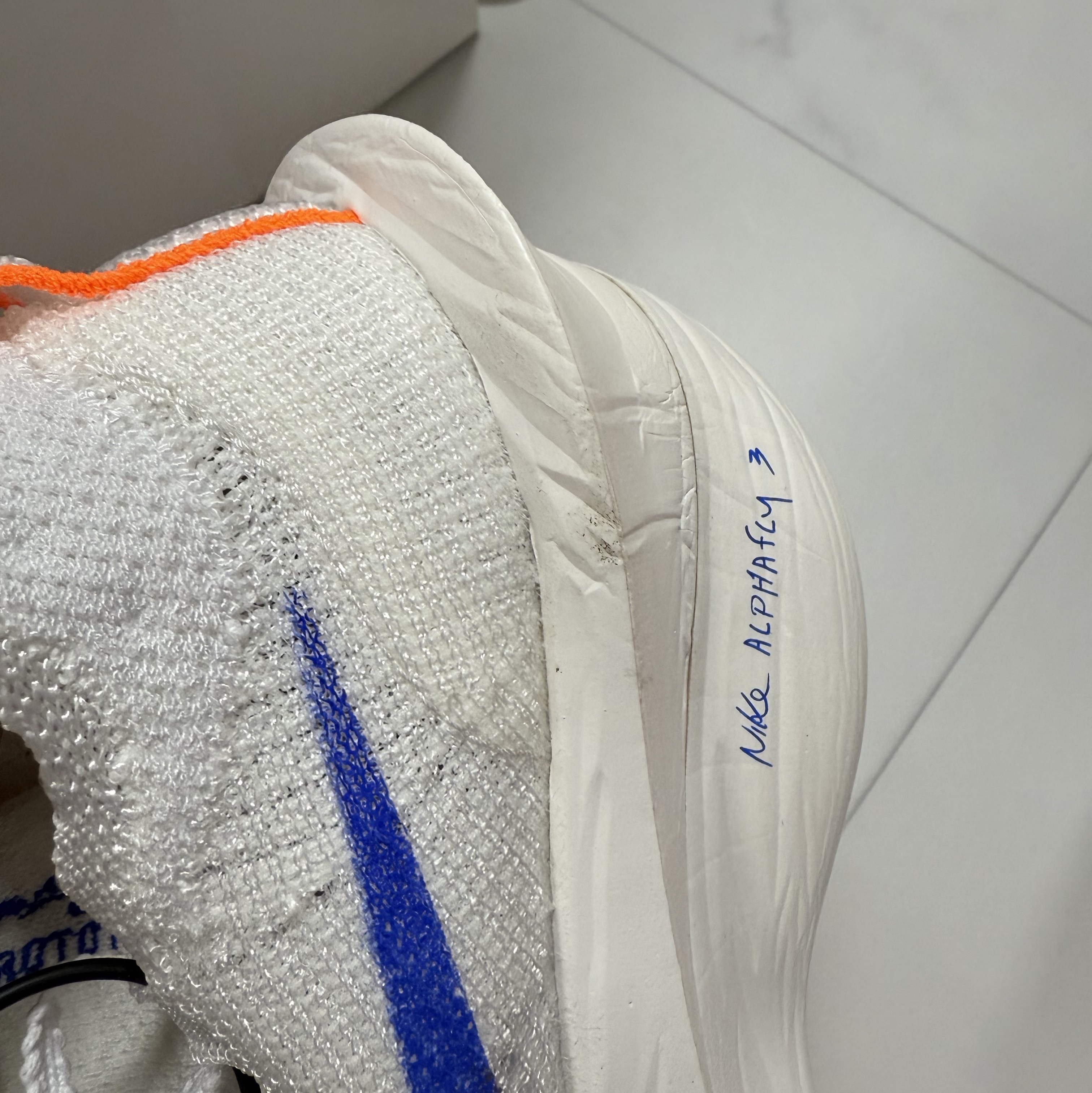 (W) Nike Air Zoom Alphafly Next% 3 Blueprint 착용 스타일 - 2