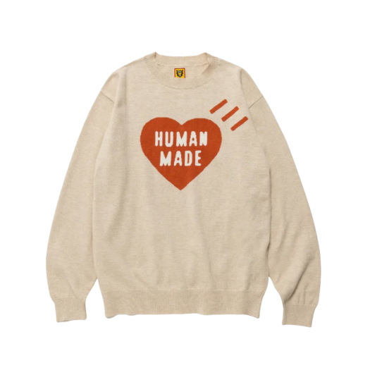휴먼 메이드 로우 게이지 니트 스웨터 블랙 | Human Made | KREAM