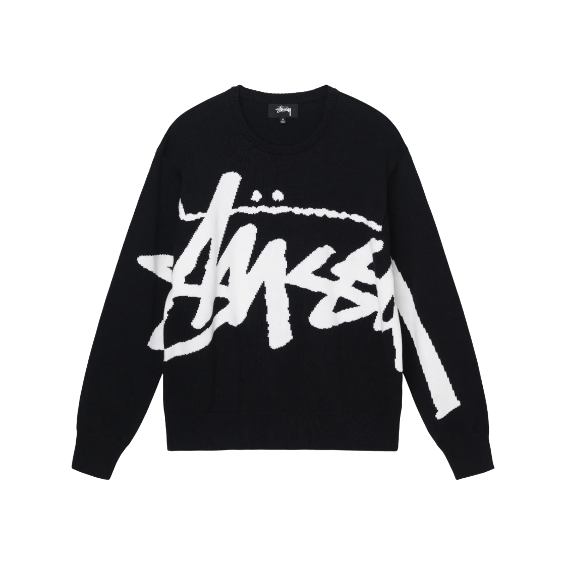 스투시 스탁 스웨터 블랙 | Stussy | KREAM