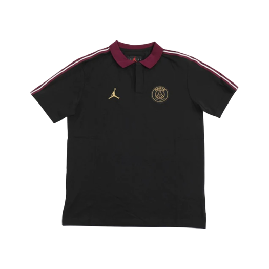 Jordan x Paris Saint-Germain Lapel Casual Sports Polo Shirt Black - US/EU