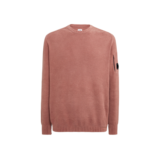 C.P. Company Chenille Cotton Plain Jumper Cedar Wood Pink - 23FW