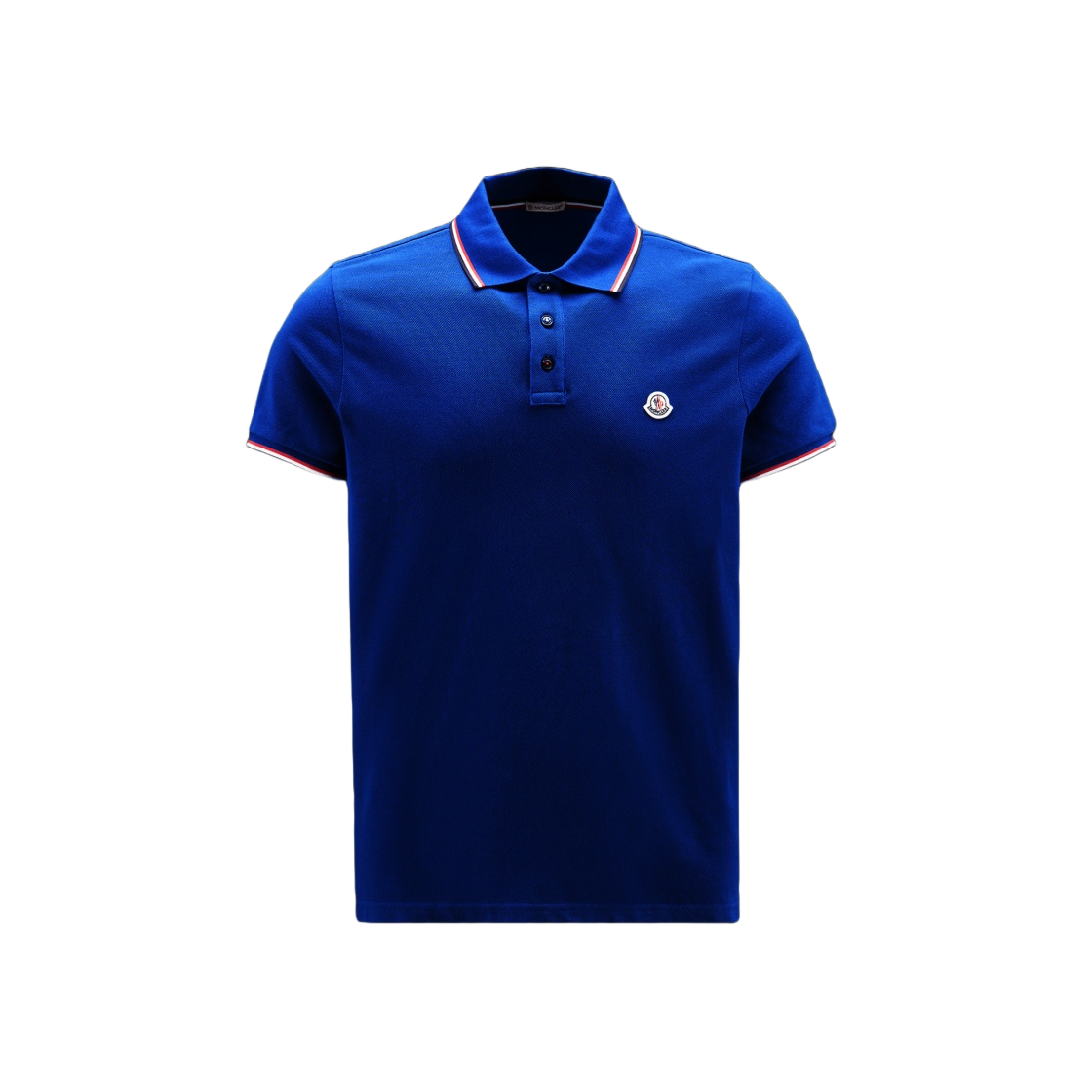 H1-091-8A70300-84556-793 Moncler Logo Polo Shirt Cosmic Blue - 22SS - 대표 이미지 #1