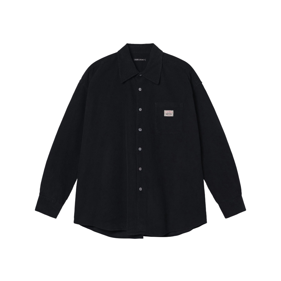 스투시 x 아워레가시 보로우드 셔츠 블랙 베이비 코드 | Stussy