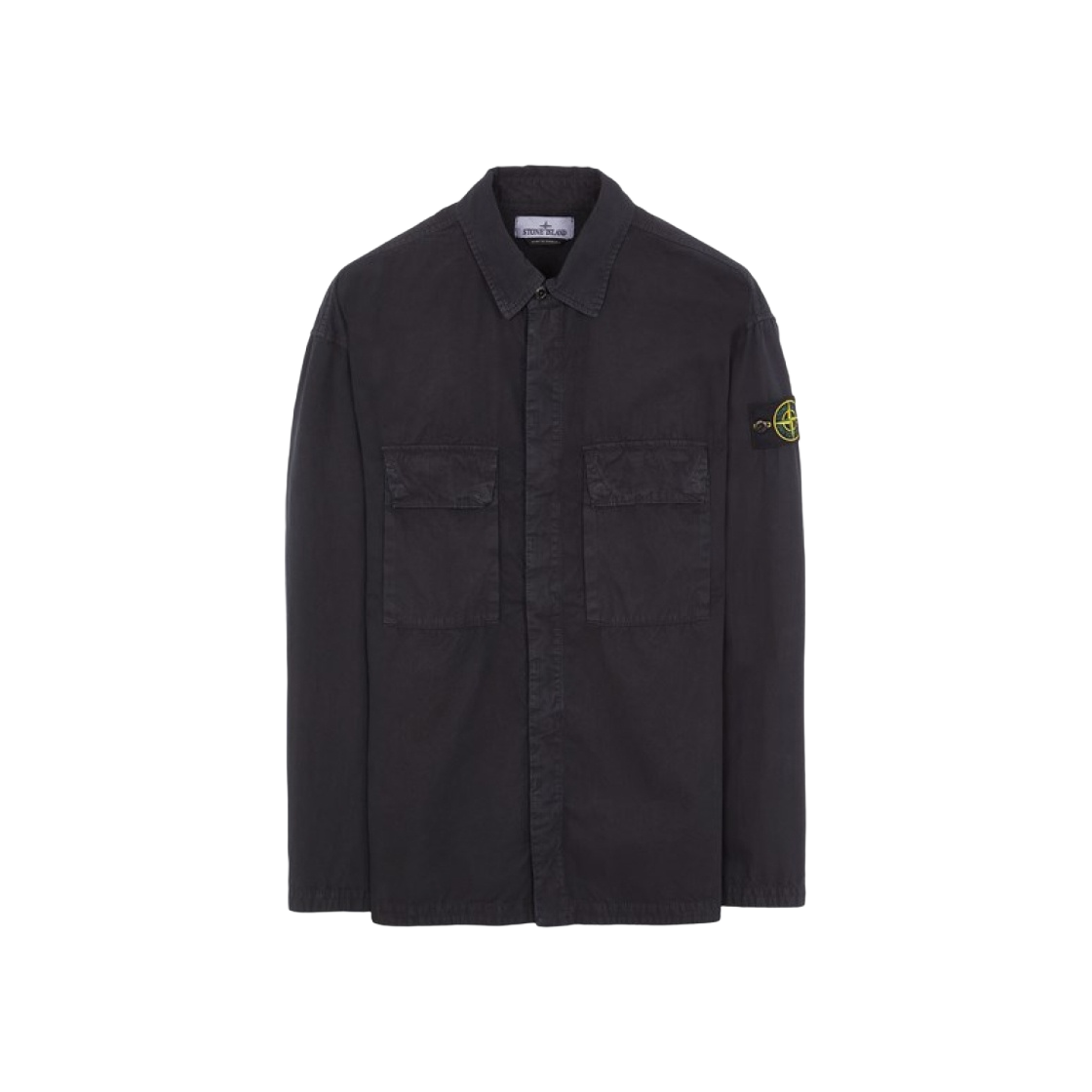 7815115WN-V0120 Stone Island 115WN Old Treatment Overshirt Navy Blue - 23SS - 대표 이미지 #1