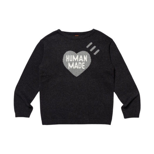 휴먼 메이드 하트 니트 스웨터 베이지 | Human Made | KREAM