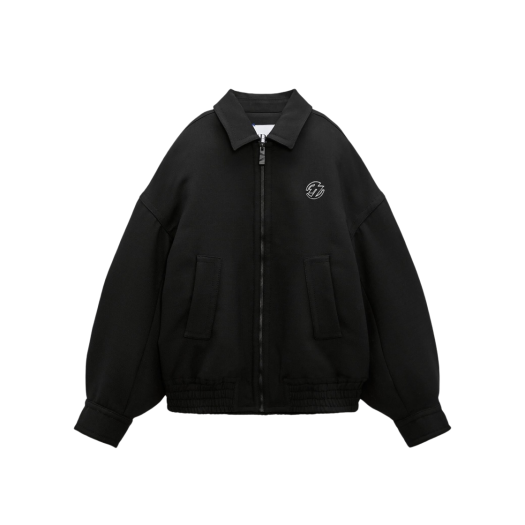 ジャージ IAB Studio x Obey Poster Zip Jacket Anthracite Obey EASTSIDE Black Bomber Style Washed PU Leopard Print