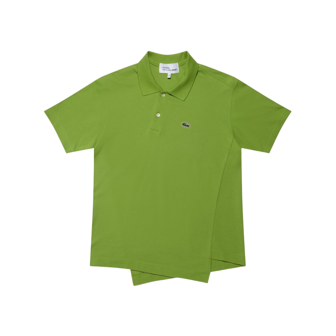 FL-T003-051-3 Comme des Garcons Shirt x Lacoste Polo Shirt Green - 대표 이미지 #1