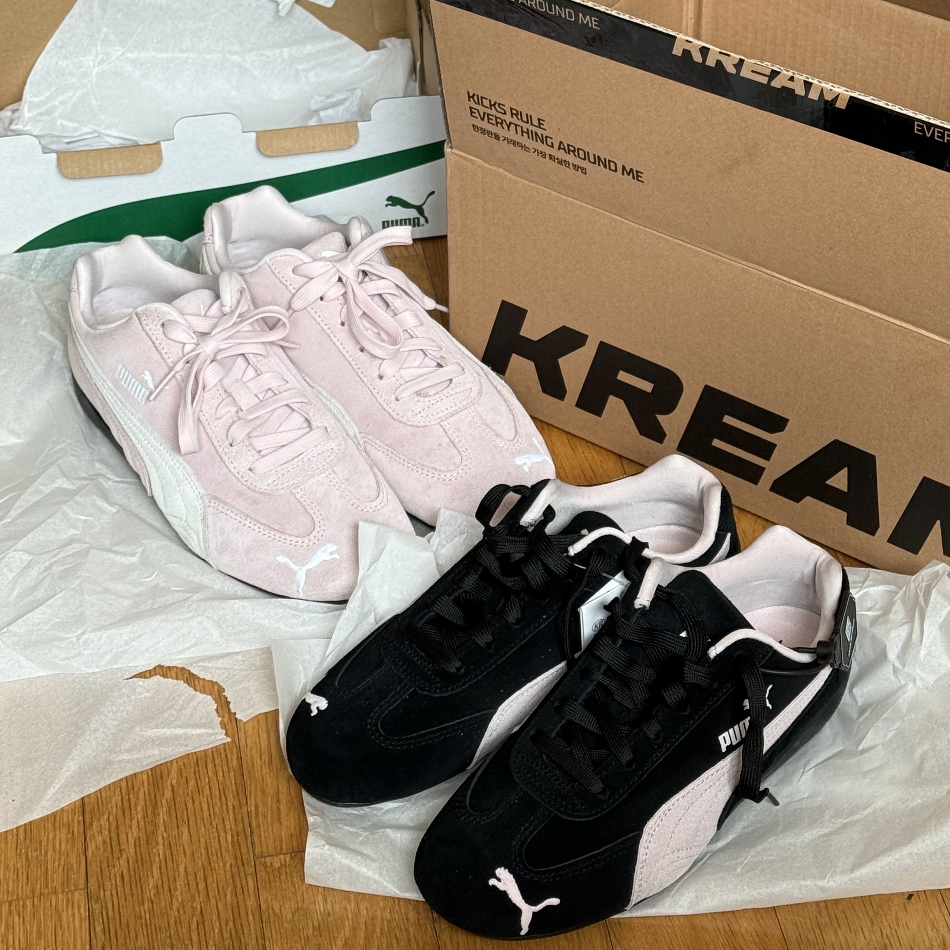Puma Speedcat OG Black Mauve Mist 착용 스타일