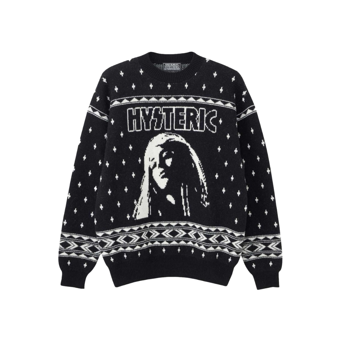 HYSTERIC GLAMOUR DISCO SUCKS クラッシュセーター HYSTERIC GLAMOUR（ヒステリックグラマー）の「DISCO SUCKS
