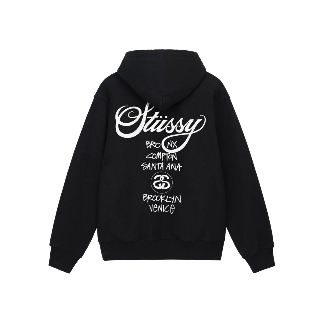 스투시 월드투어 후드 집업 블랙 2023 | Stussy | KREAM