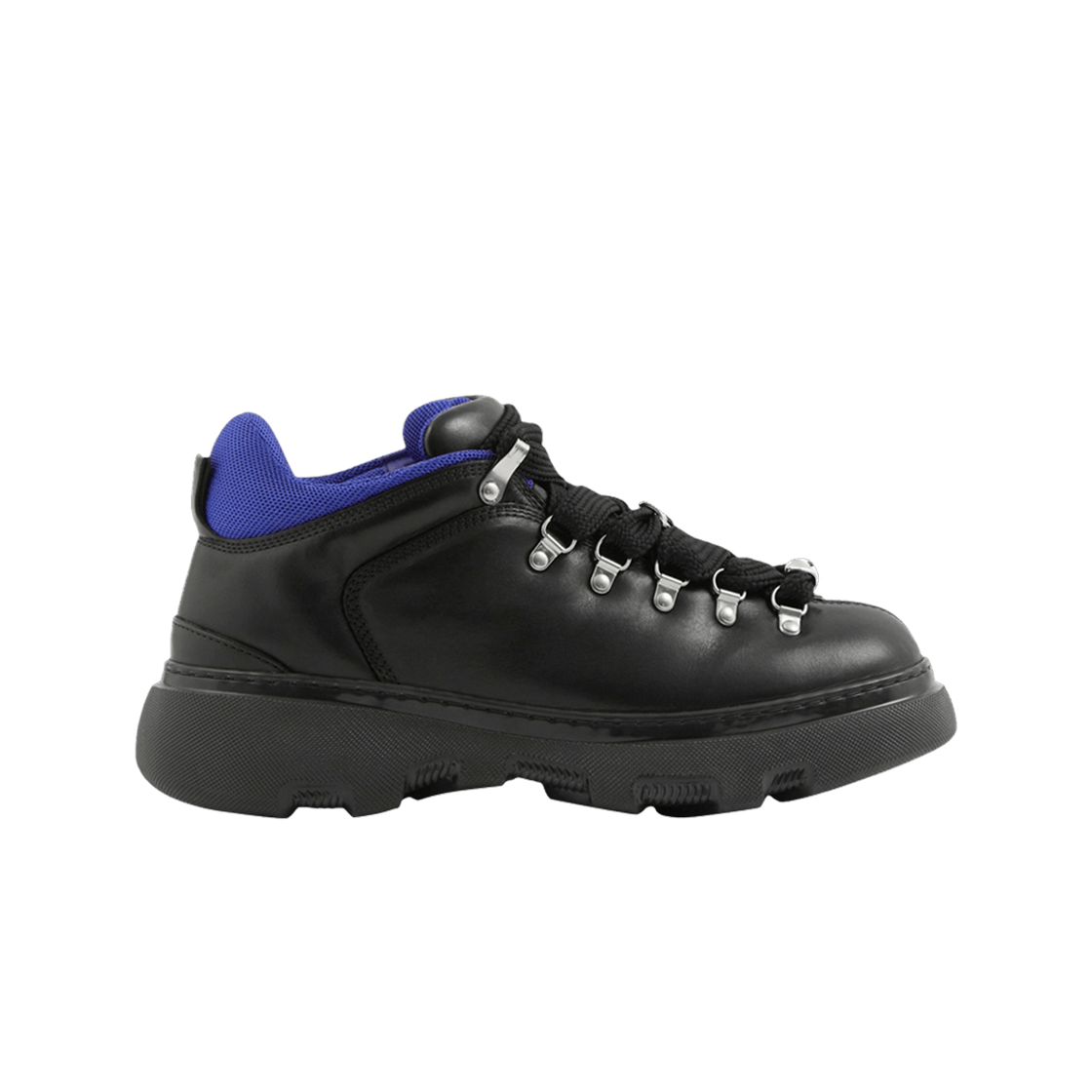 8074564 Burberry Leather Trek Boots Black