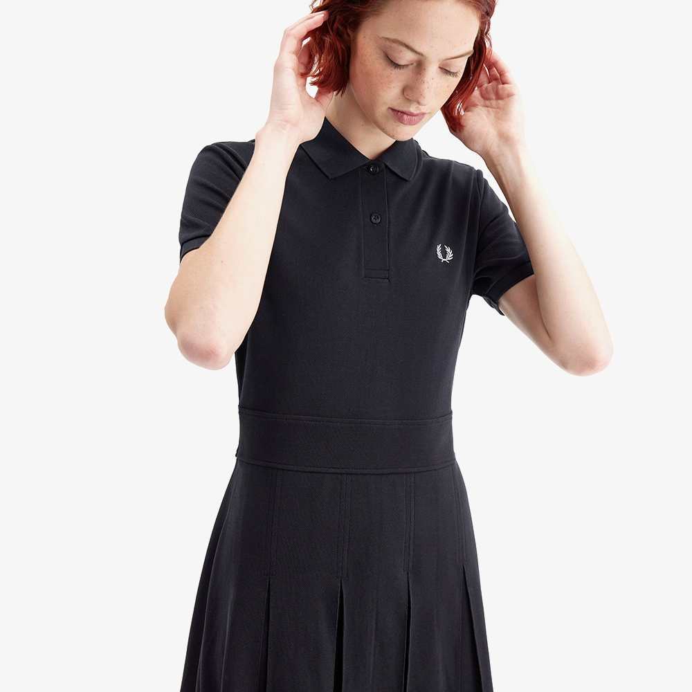 프레드페리 우먼즈 플리츠 테니스 드레스 블랙(Fred Perry Womens Pleated Tennis Dress Black) - 4