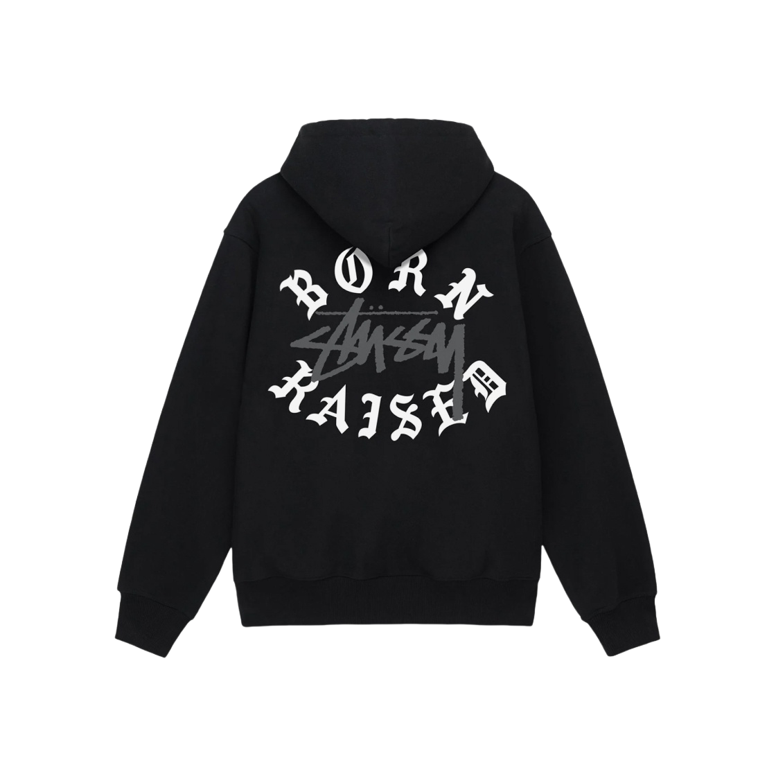 ★韓国の人気★【Stussy】★Rib Cage Zip Hoodie Black White★ Buy Stussy Rib Cage Zip Hoodie 'Black/White' - 1974948 | GOAT
