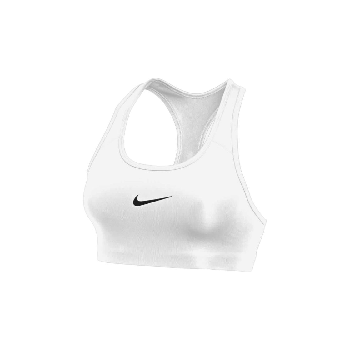 (W) 나이키 스우시 2.0 스포츠 브라 화이트((W) Nike Swoosh 2.0 Sports Bra White) - 1