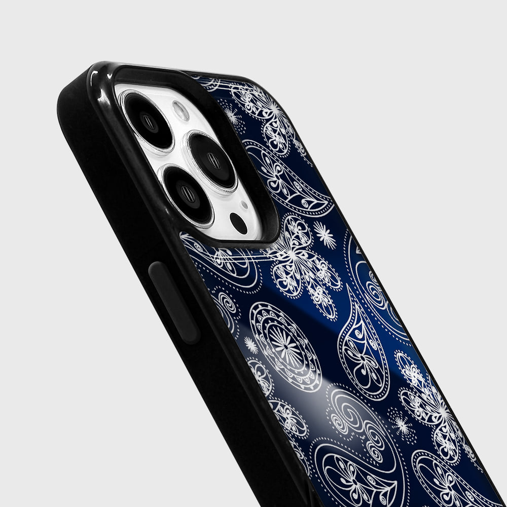 어프어프 페이즐리 네이비(에폭시)(earpearp Paisley Navy Epoxy Case) - 2