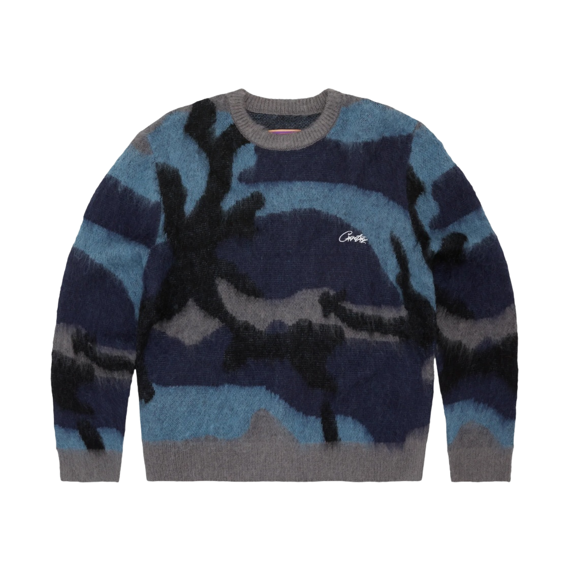 corteiz mohair knit pink kamo