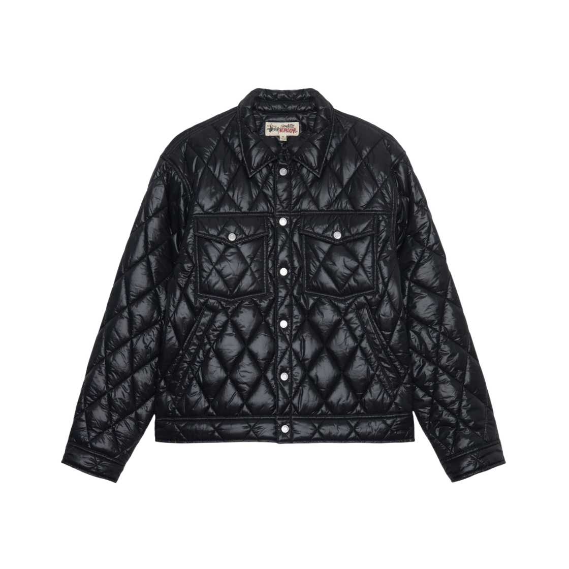 스투시 퀼티드 나일론 랜치 자켓 블랙 | Stussy | KREAM