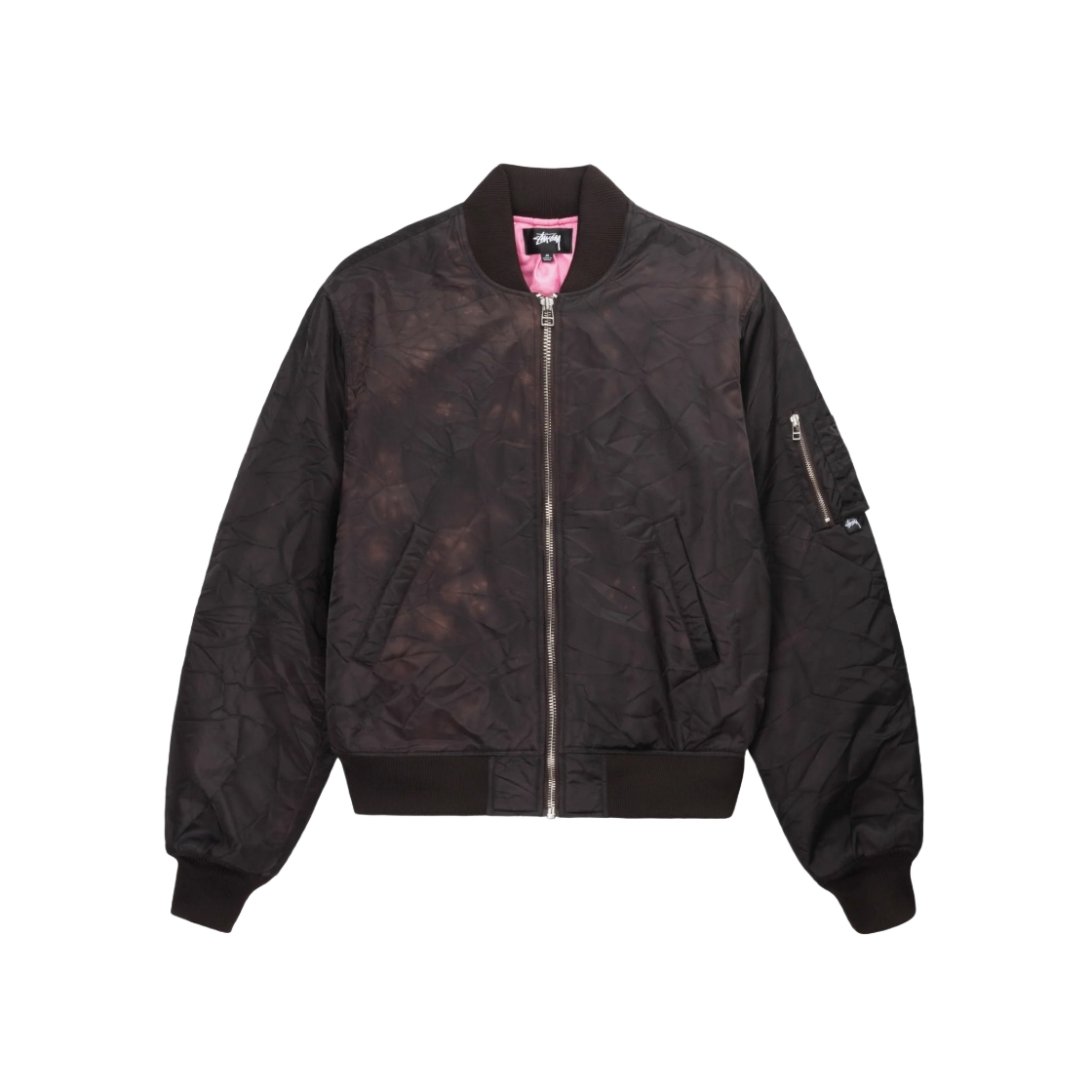 ★人気★ Stussy Dyed Nylon Bomber Charcoal Buy Stussy Dyed Nylon Bomber 'Charcoal' - 115618 CHAR | GOAT