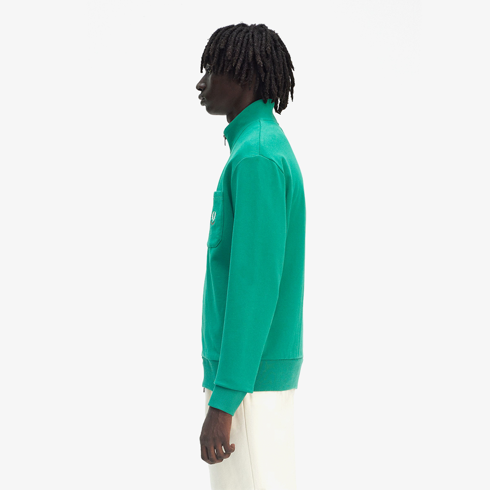 프레드페리 클럽하우스 1952 집 스루 스웻셔츠 라벨그린(Fred Perry Clubhouse 1952 Zip Through Sweatshirt Label Green) - 3