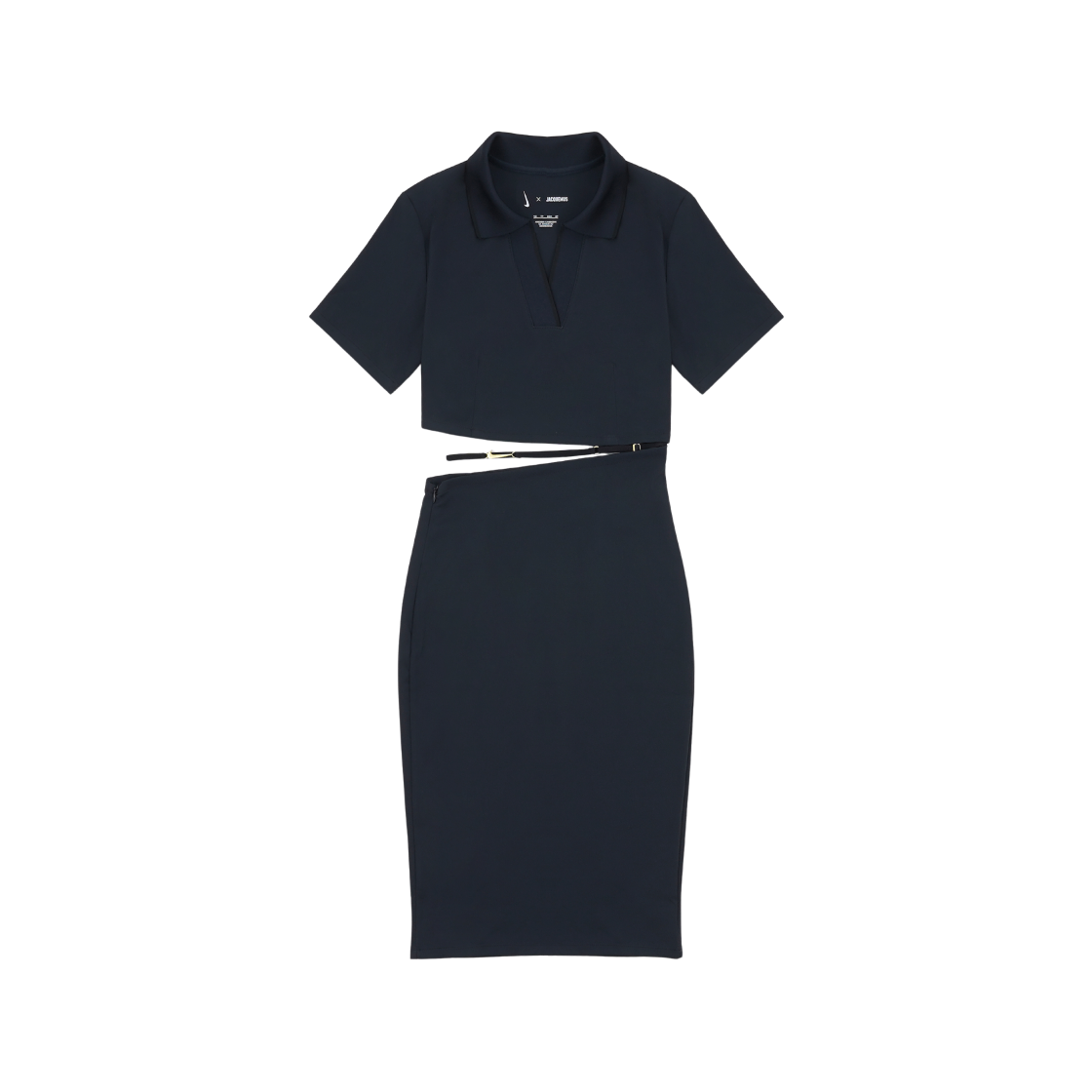 DN3242-475 (W) Nike x Jacquemus NRG Short Sleeve Polo Dress Dark Obsidian - US/EU - 대표 이미지 #1