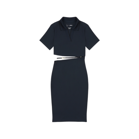 (W) Nike x Jacquemus NRG Short Sleeve Polo Dress Dark Obsidian - US/EU