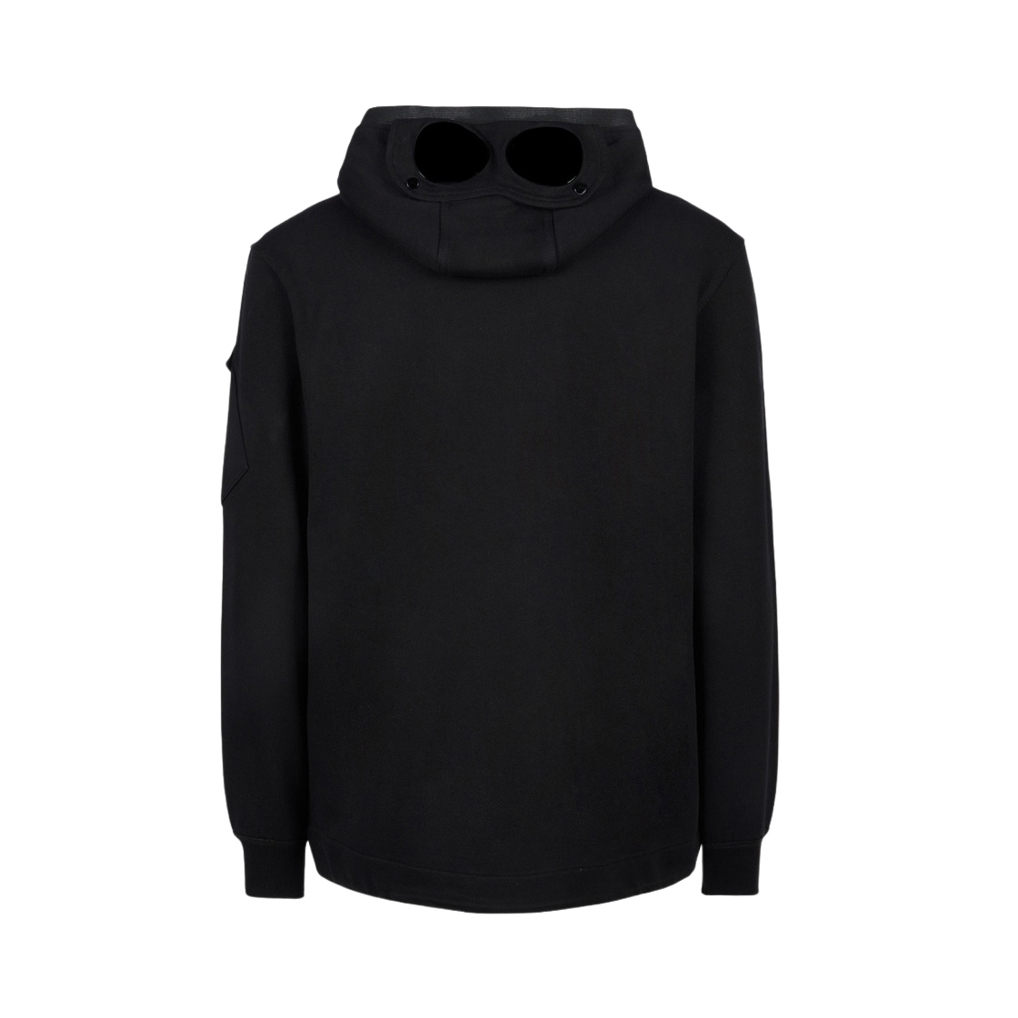 13CMSS055A005086W999 C.P. Company Diagonal Raised Fleece Goggle Zipped Hoodie Black - 22FW - #2