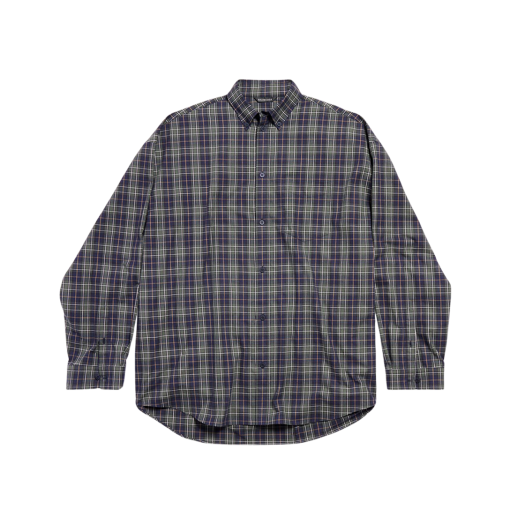 Balenciaga Shirt Oversized in Dark Blue