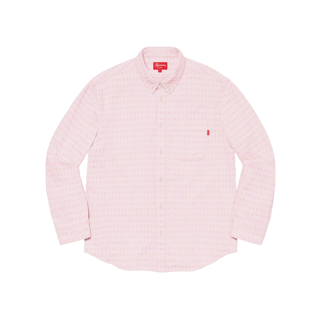 Supreme Jacquard Logos Denim ピンク Supreme Jacquard Logos Denim Shirt (SS20) - $138