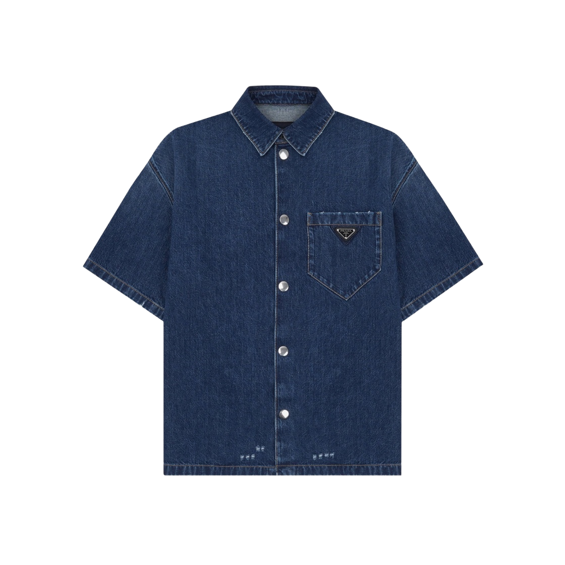 Tシャツ・カットソー PRADA FW25 Denim shirt (GFC061SOOO16PK F0V3N) Navy Denim shirt | PRADA