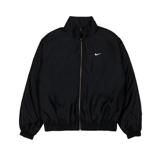 Nike NRG Solo Swoosh Satin Bomber Jacket Black Kumquat - Asia