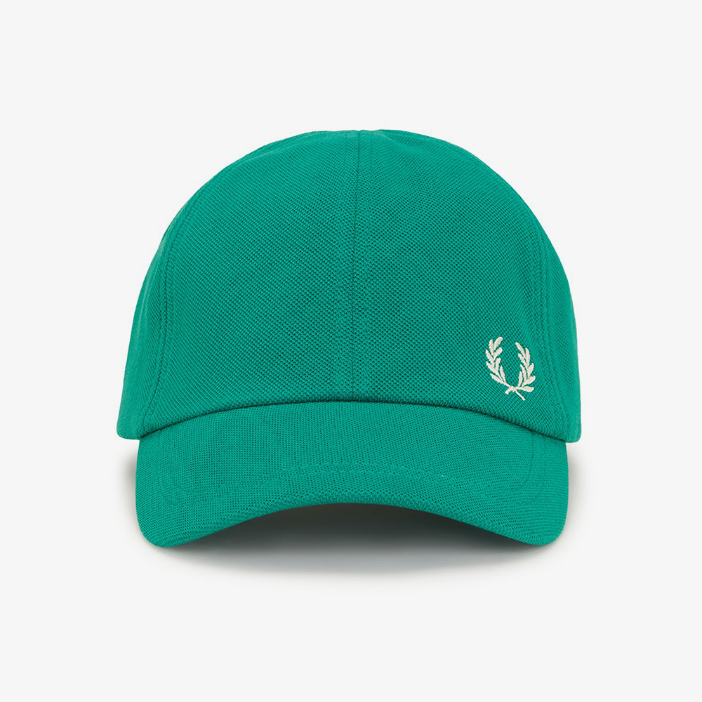 프레드페리 피케 클래식 캡 라벨그린/에크루(Fred Perry Pique Classic Cap Label Green/Ecru) - 3