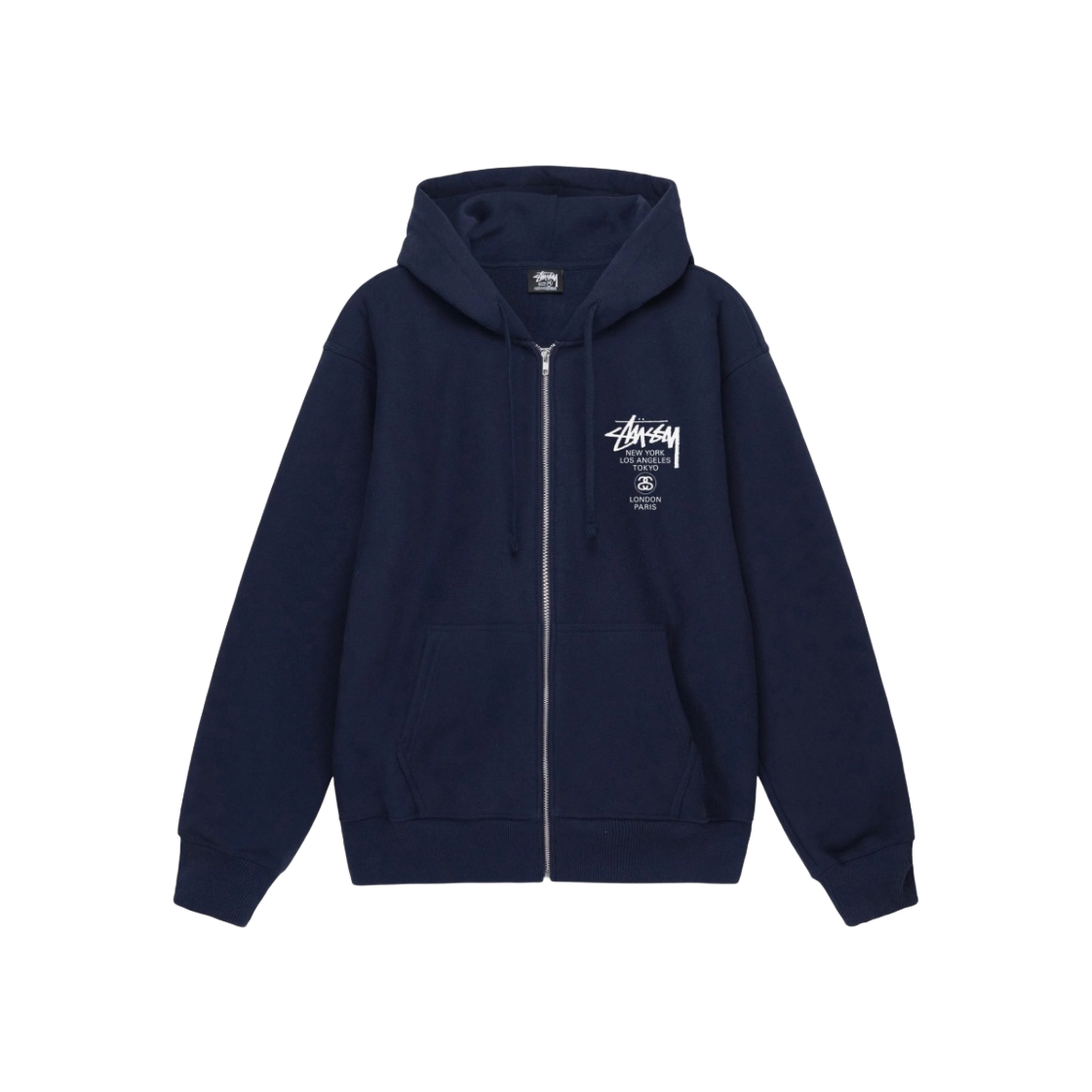 스투시 월드투어 후드 집업 블랙 2024 | Stussy | KREAM