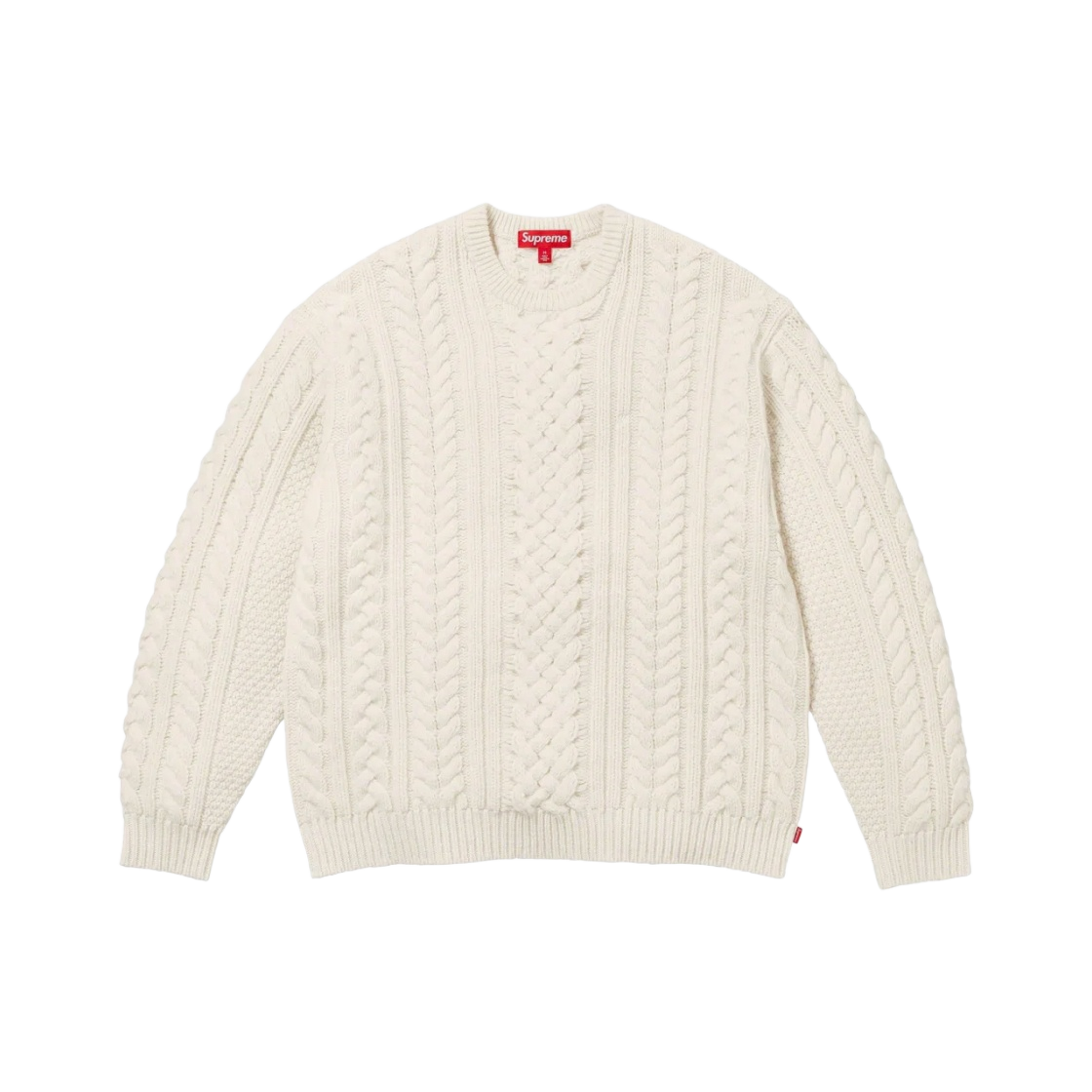 슈프림 아플리케 케이블 니트 스웨터 핑크 - 23FW | Supreme | KREAM 슈프림 아플리케 케이블 니트 스웨터 핑크 - 23FW | Supreme | KREAM