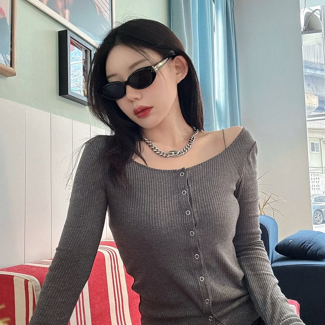 Diesel Dx1433 Stainless Steel Choker Necklace Silver 착용 스타일