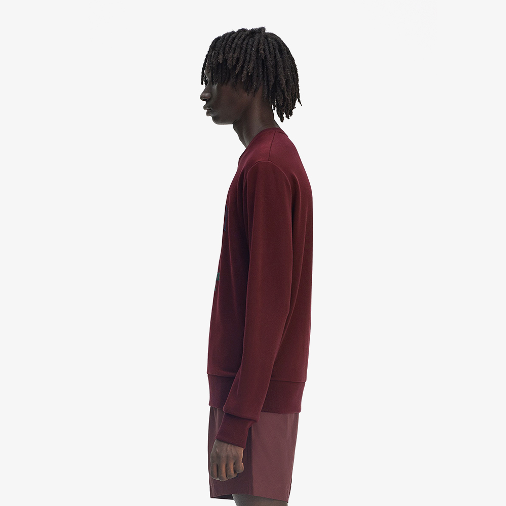 프레드페리 클럽하우스 엠브로이더드 챔피언 스웻셔츠 옥스블러드(Fred Perry Clubhouse Embroidered Champion Sweatshirt Oxblood) - 3