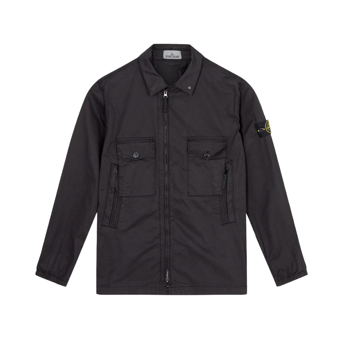 751510610-V0029 Stone Island 10610 Stretch Cotton Gabardine Overshirt Black - 21FW - 대표 이미지 #1