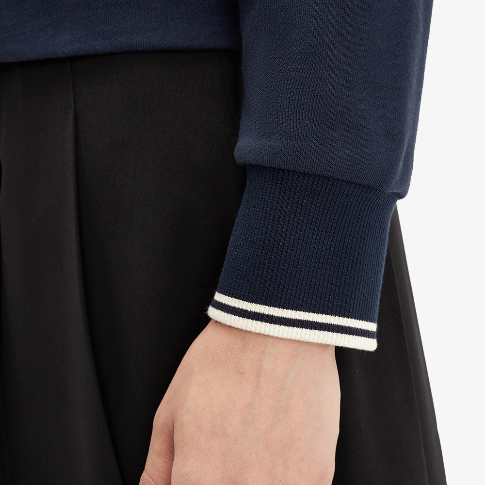 프레드페리 우먼스 팁 스웻셔츠 가디건 네이비(Fred Perry Womens Tipped Sweatshirt Cardigan Navy) - 6