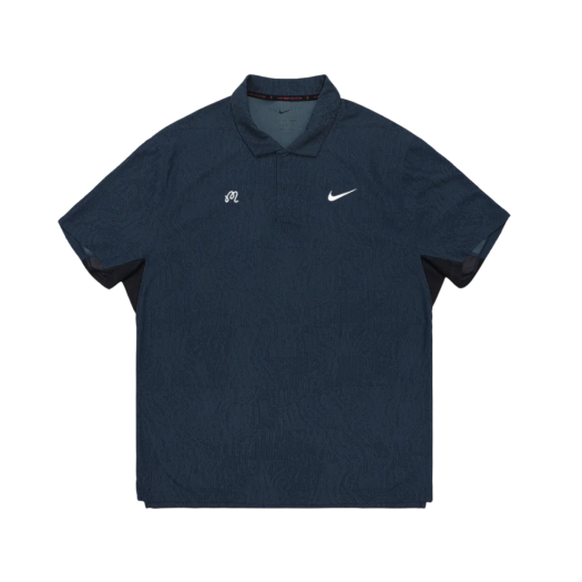 Malbon Golf x Nike Dri-Fit ADV Tiger Woods Jaquard Polo Thunder Blue