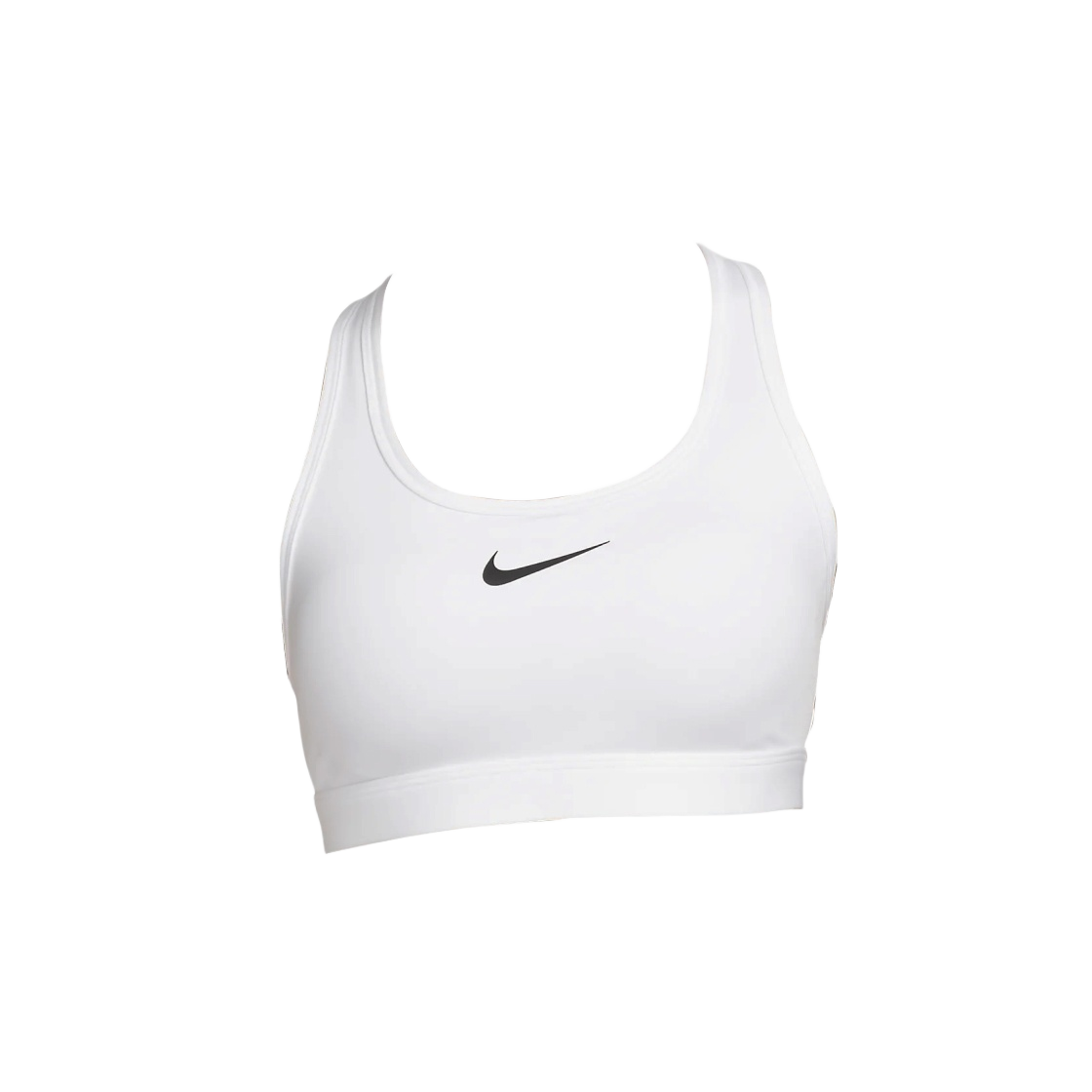 DX6822-100 (W) Nike Swoosh Medium Support Padded Sports Bra White - Asia - 대표 이미지 #1