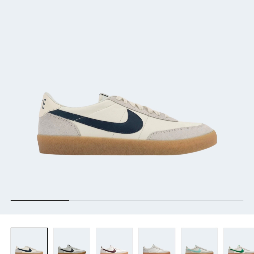 Nike x J.Crew Killshot 2 Sail Midnight Navy 착용 스타일